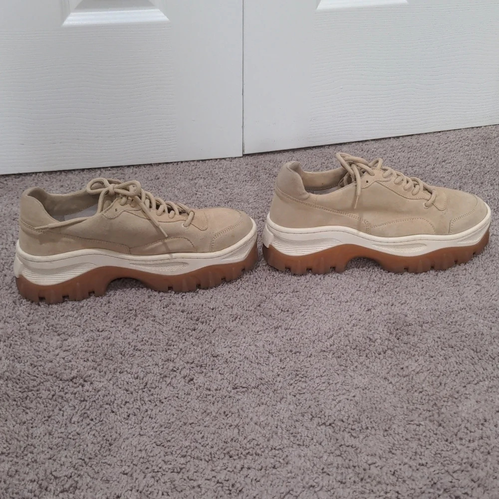 Bronx Jaxstar Trainer Sneaker‎ Tan Suede Platform Sneakers Size 41 - Picture 5 of 11